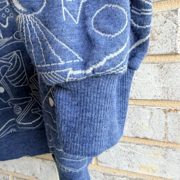 Ambassador Clothes Home Long Sleeve Crew Neck Abstract Vintage Sweater Size L. - Picture 7 of 8